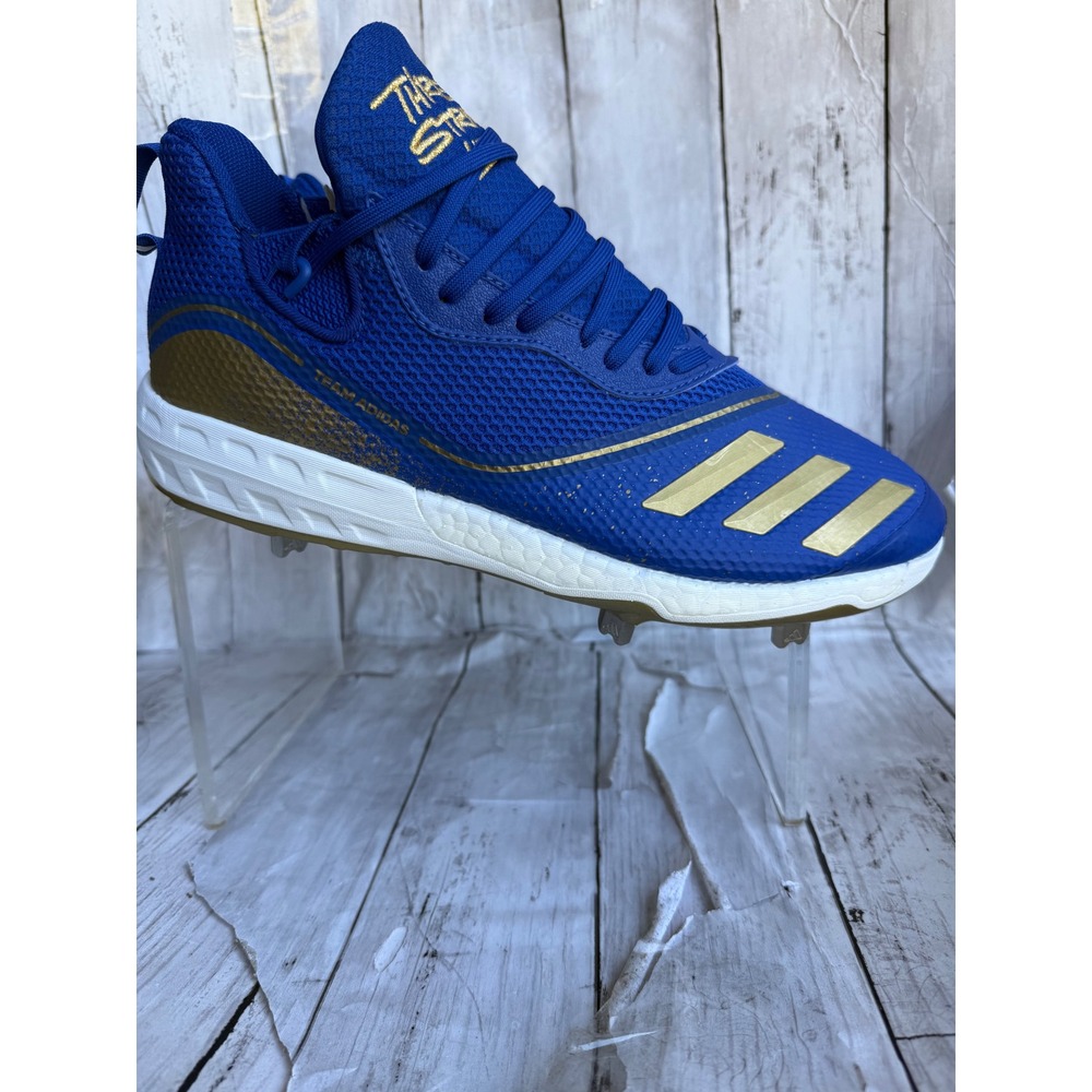 Adidas Icon V Metal Baseball Cleats Mens 11 Blue Gold G28236 Three Stripe Life